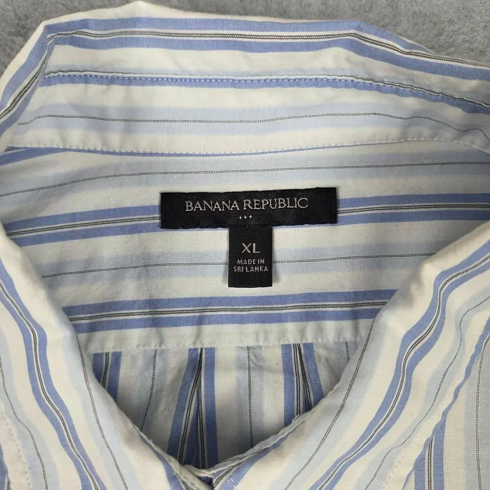 🌼Banana Republic Shirt Mens Size XL Long Sleeve Button Down (3/4 sleeves)